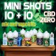 Mini Shots Cannabis CBD Zero 10+10