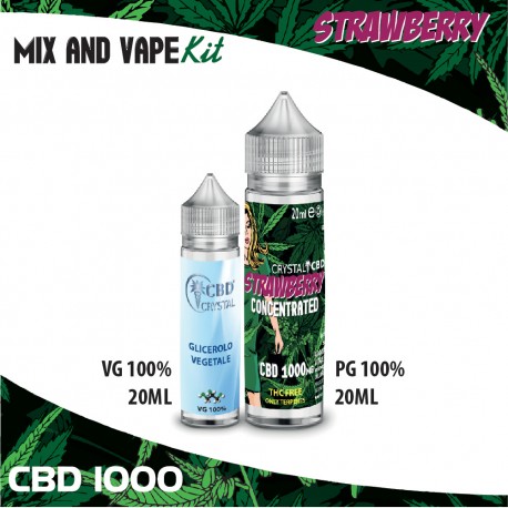 Strawberry CBD 1000 Mix and Vape