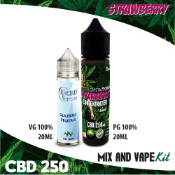 Strawberry CBD 250 Mix and Vape